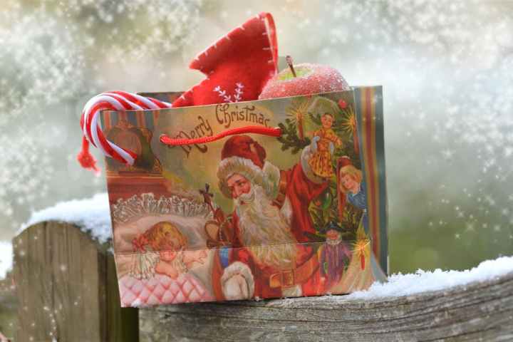 santa claus gift bag
